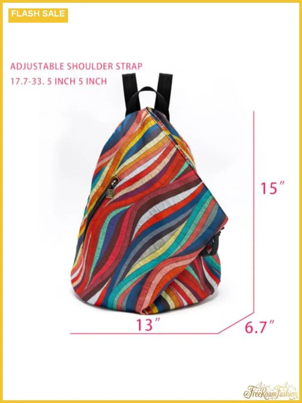 Boho Floral Convertible Backpack Purse for Women – Lightweight Daypack with